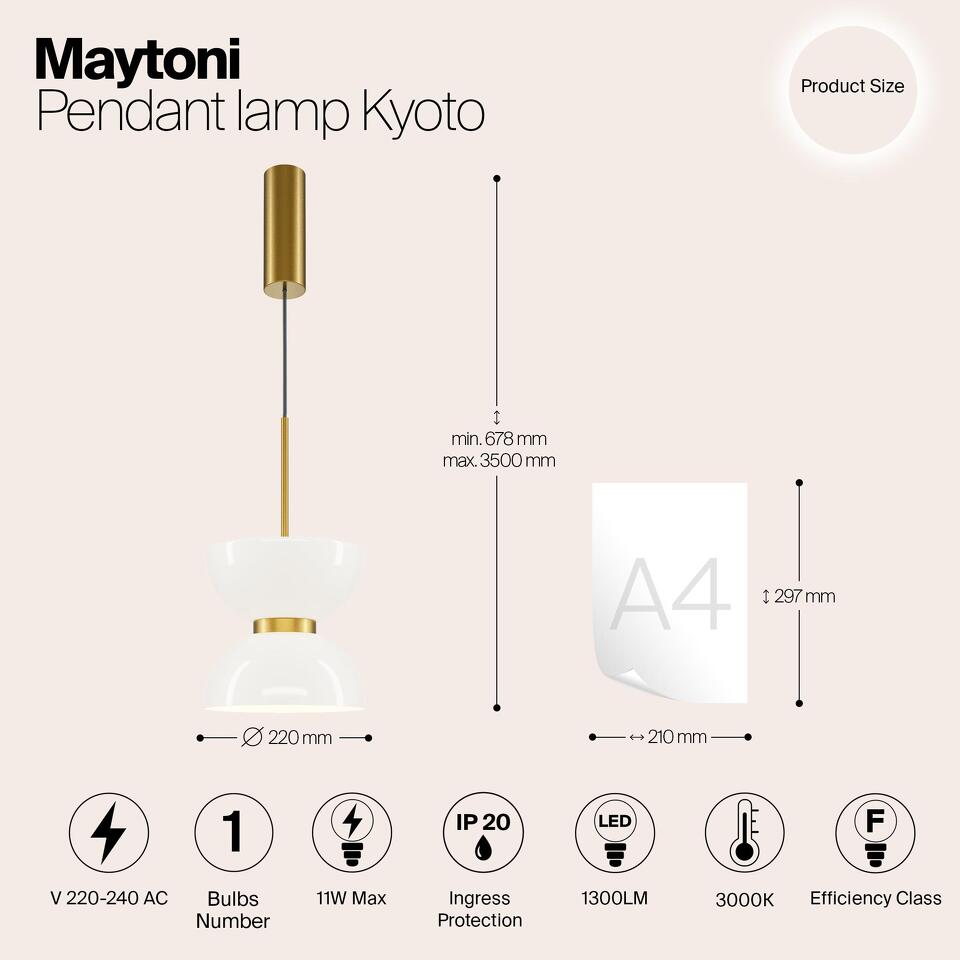 Фото №12  Подвесной светильник Подвесной светильник Maytoni MOD178PL-L11G3K
