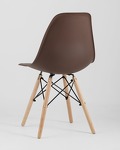Превью фото №8  Стул Eames Style DSW коричневый x4 (разборный каркас)