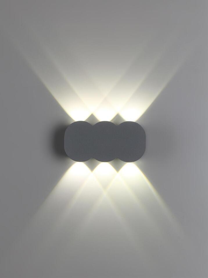 Фото №4  NOVOTECH 358560 STREET NT21 734 темно-серый Ландшафтный настенный светильник IP54 LED 4000K 6W 85-265V CALLE