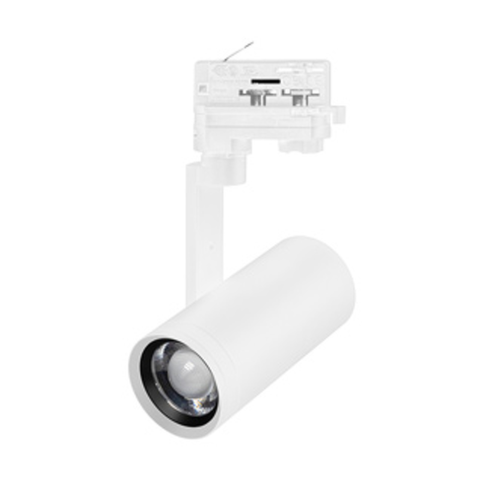 Фото №1  Arlight Светильник LGD-URANUS-4TR-R65-10W Warm3500-MIX (WH, 20-50 deg, side holder, 230V) ( IP20 Металл, 5 лет)