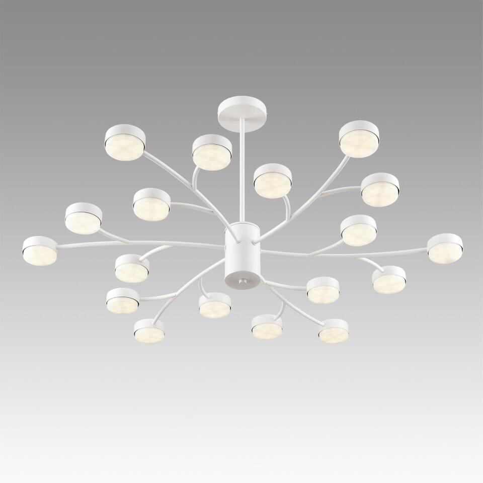 Фото №8  Люстра LUMION 8265/18 COMFI LN26 233 металл, белый Люстра GX53 LED 18*7W 220V TORINA