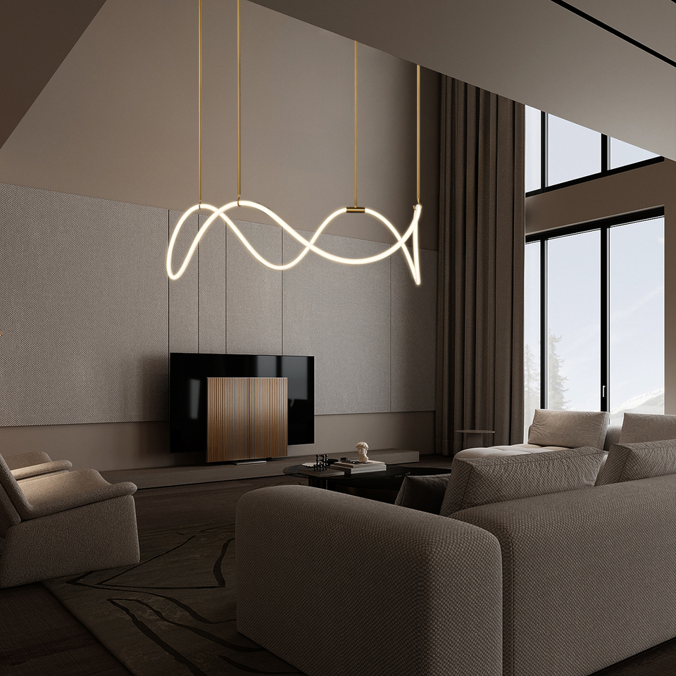 Фото №8  Подвесной светильник 10388P/C Brass Подвесной светильник LOFT IT Thread