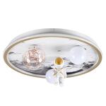 Превью фото №1  LUMION 6507/88CL LEDIO LN26 355 белый, золотой Потолочный светильник с ПДУ LED 105W 3000-6000K 220V ATLAS