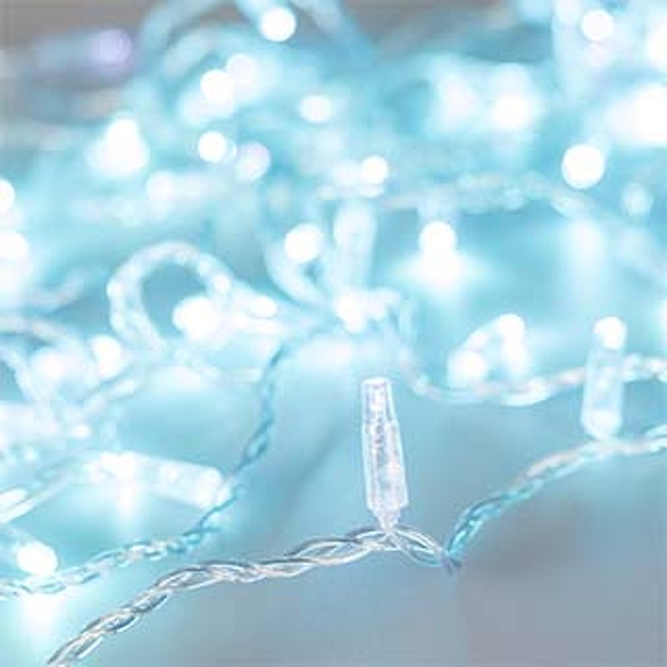 Фото №1  Ardecoled Светодиодная гирлянда ARD-STRING-CLASSIC-10000-CLEAR-100LED-FLASH Azure (230V, 7W) ( IP65)