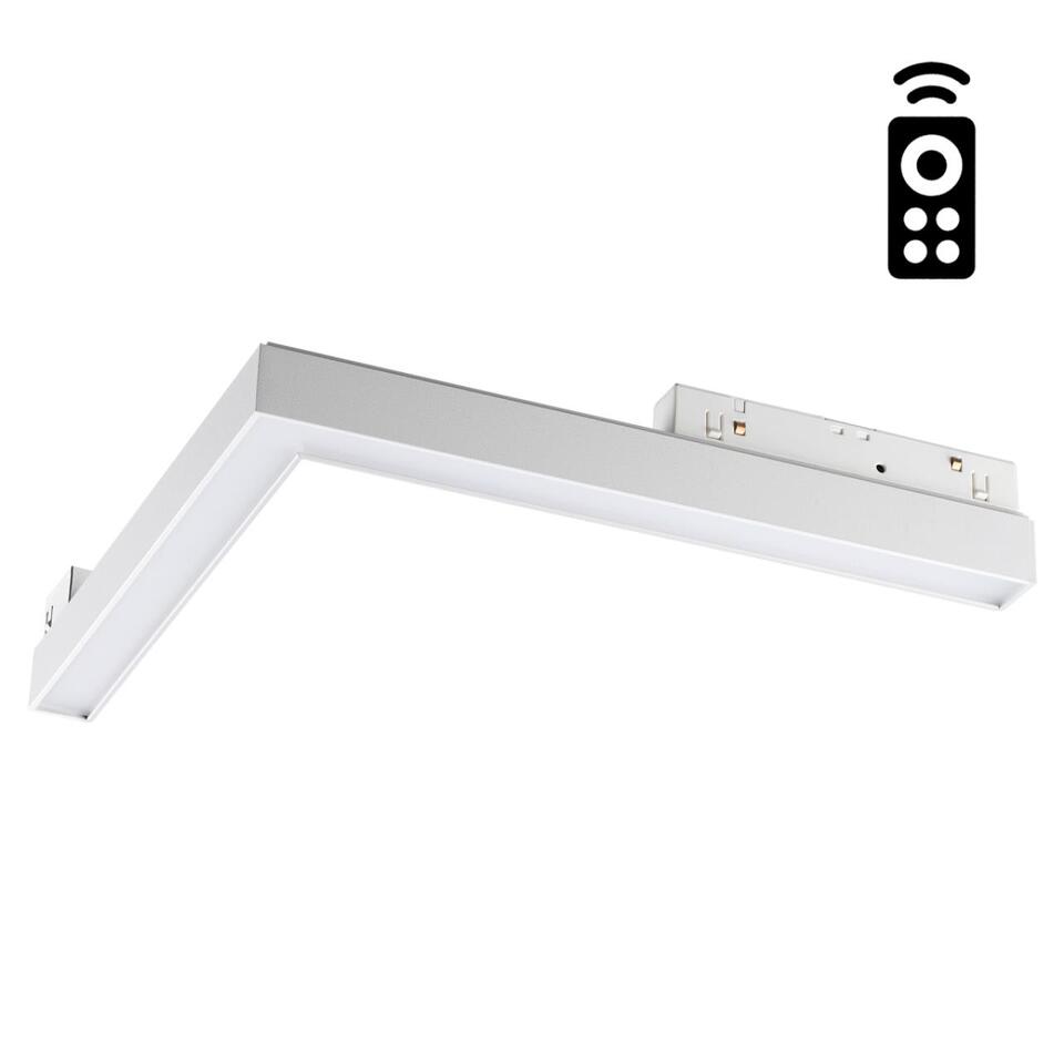 Фото №6  NOVOTECH 358912 SHINO NT22 067 белый Трековый светильник для низков.шинопровода диммируемый с пультом ДУ со сменой цв.температуры IP20 LED 3000~6500К 24W 48V F