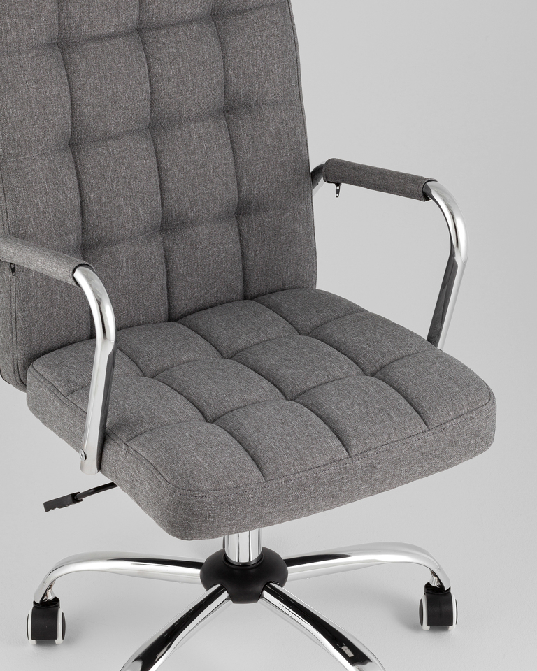 Фото №8  Кресло Кресло офисное TopChairs Comfo серый