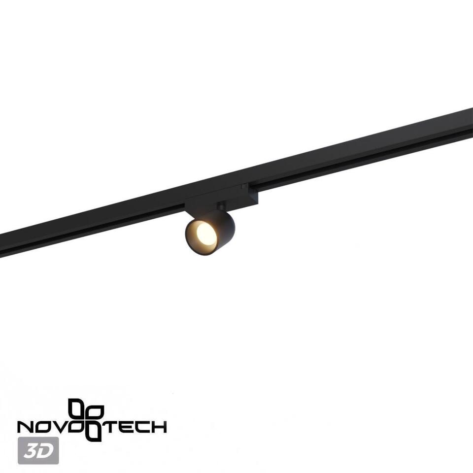 Фото №7  NOVOTECH 359808 PORT NT25 278 черный Светильник трековый однофазный трехжильный IP20 LED 10W 180-265V 4000К SOLETTE