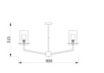 Превью фото №3  Подвесной светильник Подвесной светильник Freya FR5206PL-08FG