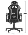 Превью фото №9  Кресло спортивное TopChairs Shadow черно-синий