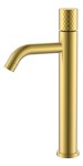 Превью фото №1  Boheme Смеситель STICK для умыв. выс. Mat Gold с ручкой DIAMOND