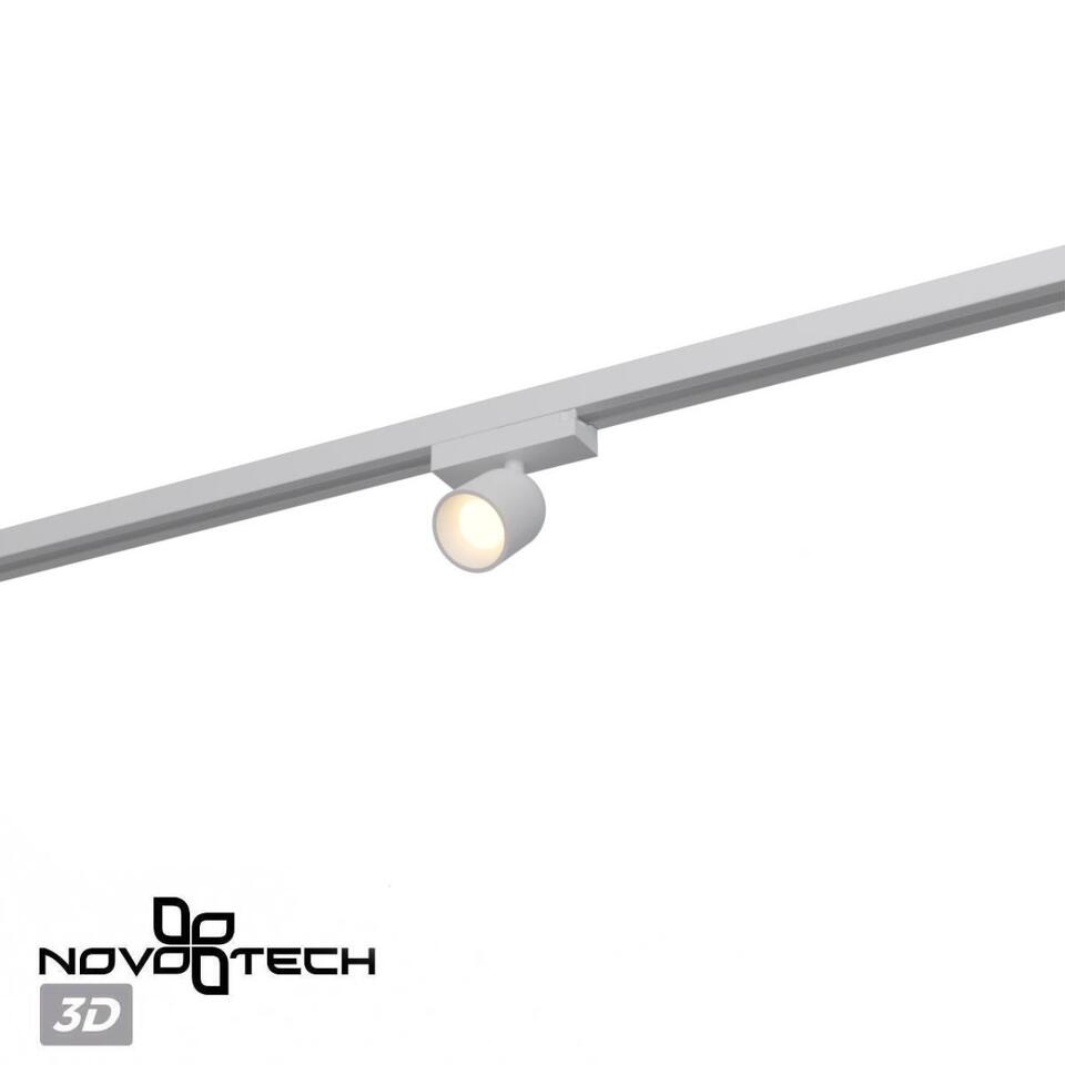 Фото №7  NOVOTECH 359805 PORT NT25 246 белый Светильник трековый однофазный двухжильный IP20 LED 10W 180-265V 3000К SOLETTE