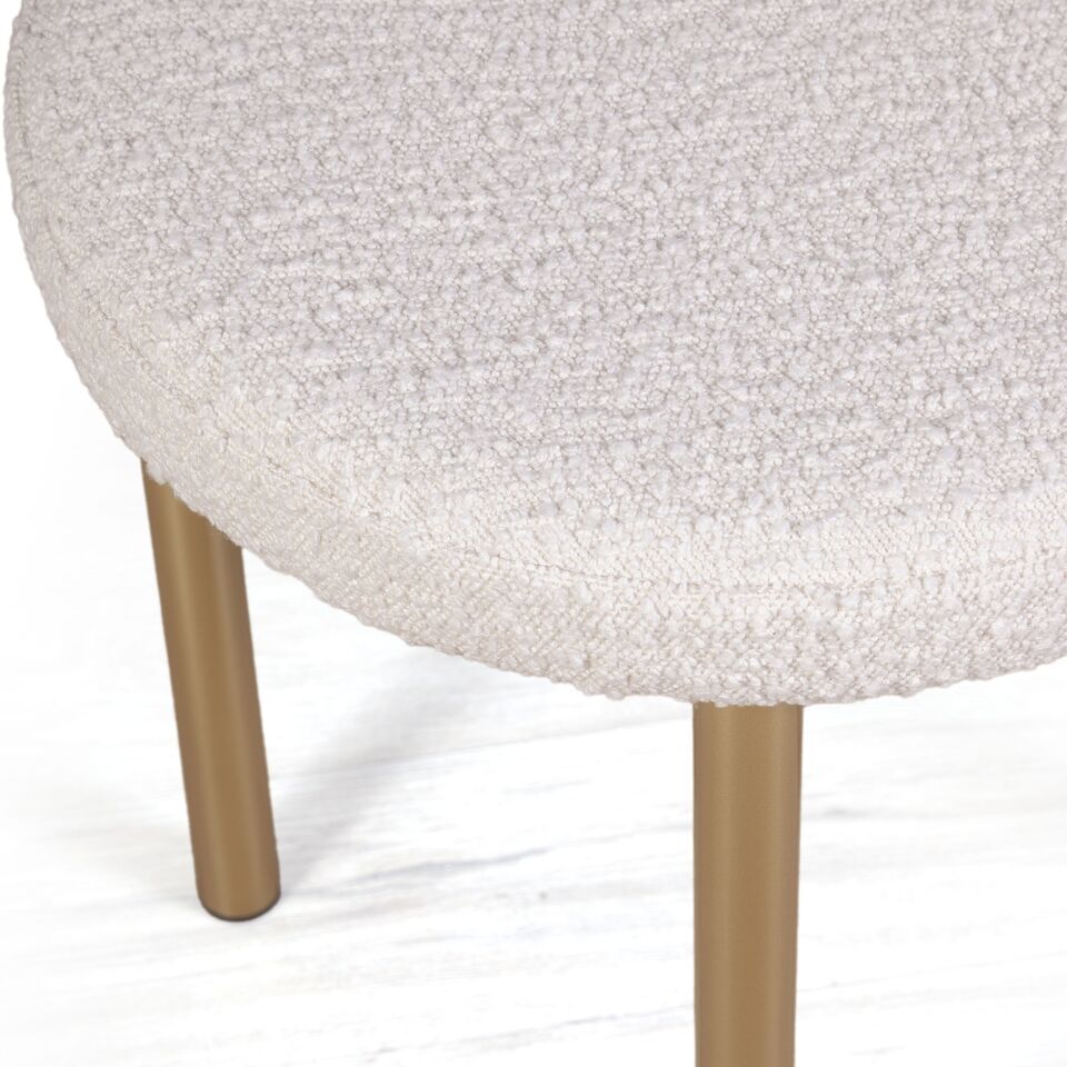 Фото №9  Top concept Стул Бигги, букле Turin ivory / опоры золото