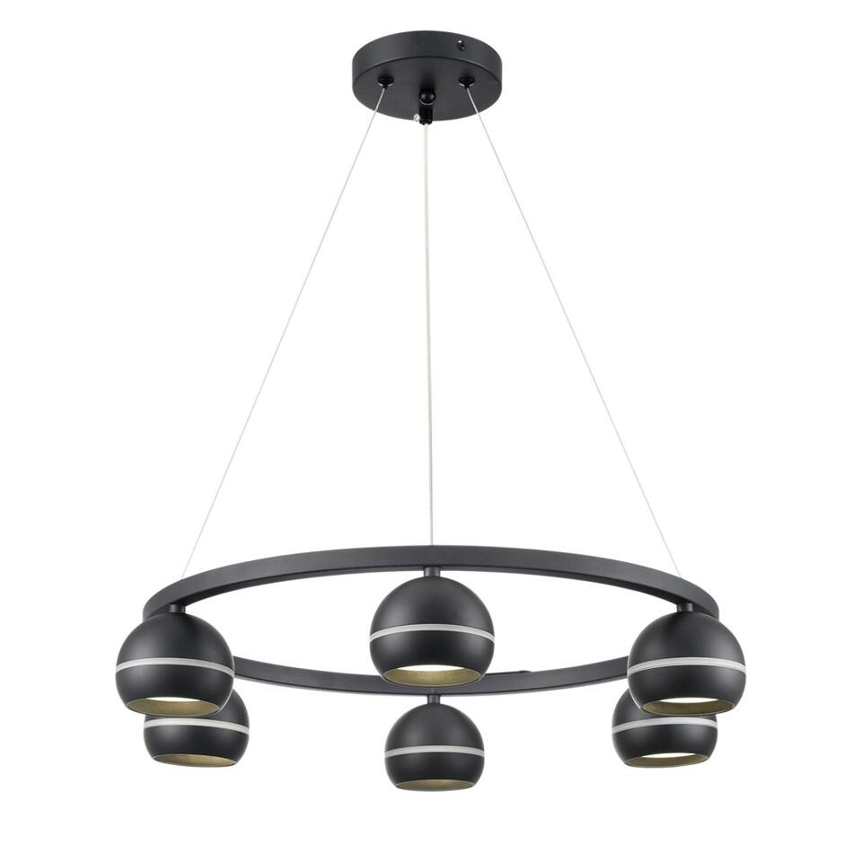 Фото №8  Подвесной светильник LUMION 8242/6 COMFI LN26 245 черный металл Светильник подвесной LED GX53 6*7W 220V LUAZANA