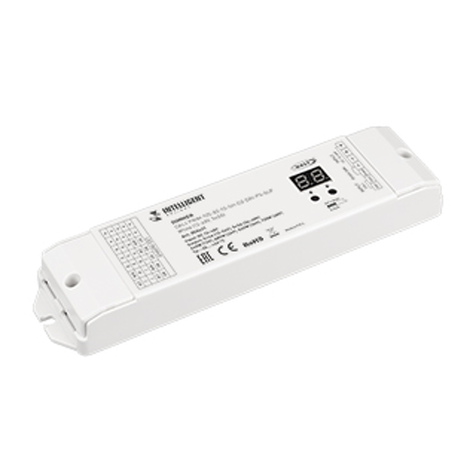 Фото №1  IARL INTELLIGENT ARLIGHT Диммер DALI-PWM-105-82-1G-SH-D2-DRI-PS-SUF White (12-48V, 5x3A) ( IP20 Пластик, 5 лет)