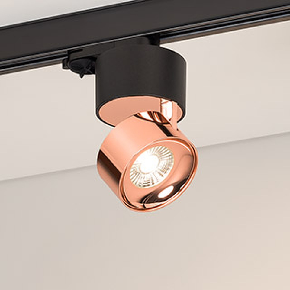 Фото №1  Arlight Светильник SP-PLURIO-TRACK-4TR-R77-9W Day4000 (BK-COP, 36 deg, 230V) ( IP20 Металл, 3 года)