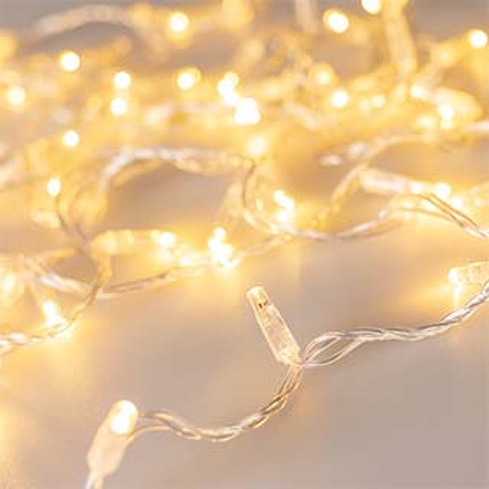 Фото №1  Ardecoled Светодиодная гирлянда ARD-STRING-CLASSIC-10000-CLEAR-100LED-FLASH Warm/Warm (230V, 7W) ( IP65)