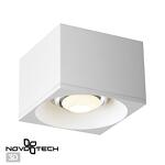 Превью фото №1  NOVOTECH 358653 OVER NT21 392 белый Светильник накладной светодиодный IP20 LED 4000К 12W 220V PATERA