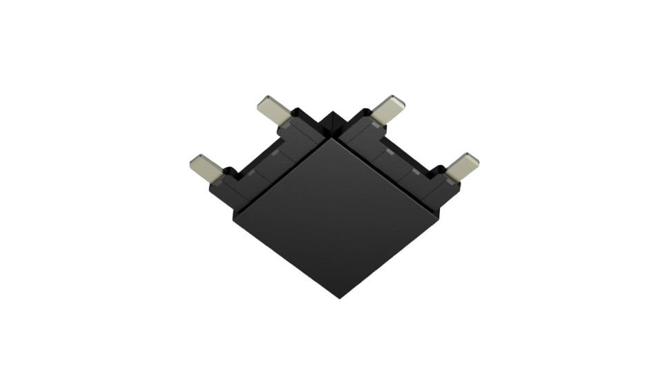 Фото №1  SWG PRO Коннектор угловой потолочный системы SLIM, черный, CN-SLIM-BL-L