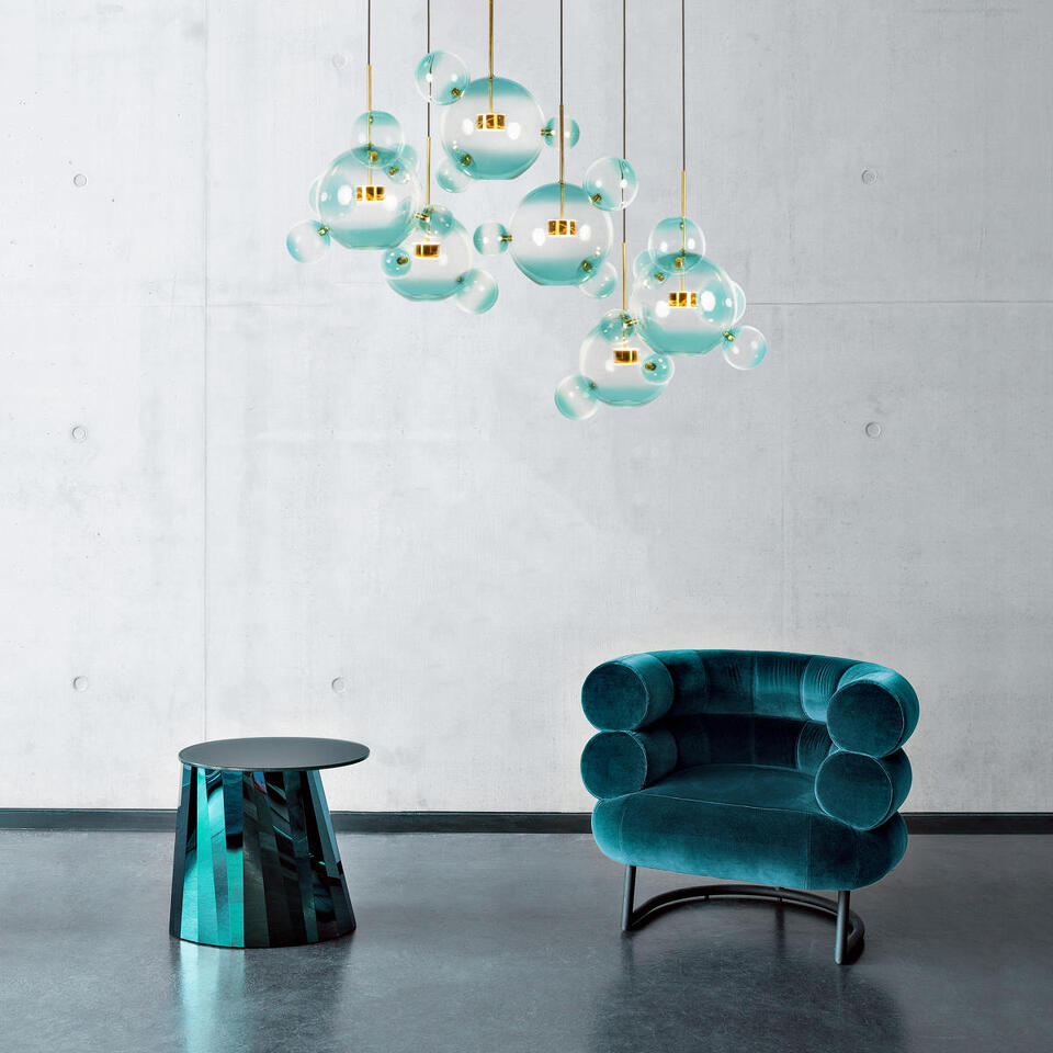 Фото №8  Подвесной светильник 2027-S3 Blue Подвесной светильник LOFT IT Bolle