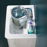 Превью фото №2  Раковина 41994 Althea Deep System хозяйственная раковина 51x51 см.  Белый глянец