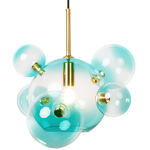 Превью фото №5  Подвесной светильник 2027-P6 Blue mini Подвесной светильник LOFT IT Bolle
