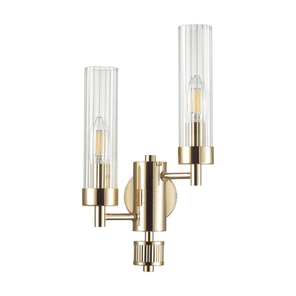 Фото №3  LUMION 5274/2W CLASSI LN26 101 золотой Бра E14 2*40W 220V KAMILLA