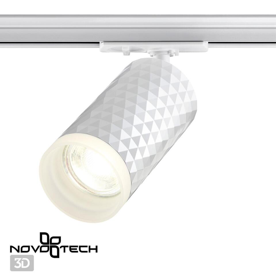 Фото №5  NOVOTECH 370848 PORT NT22 094 белый Светильник трековый однофазный двухжильный IP20 GU10 9W 220V BRILL