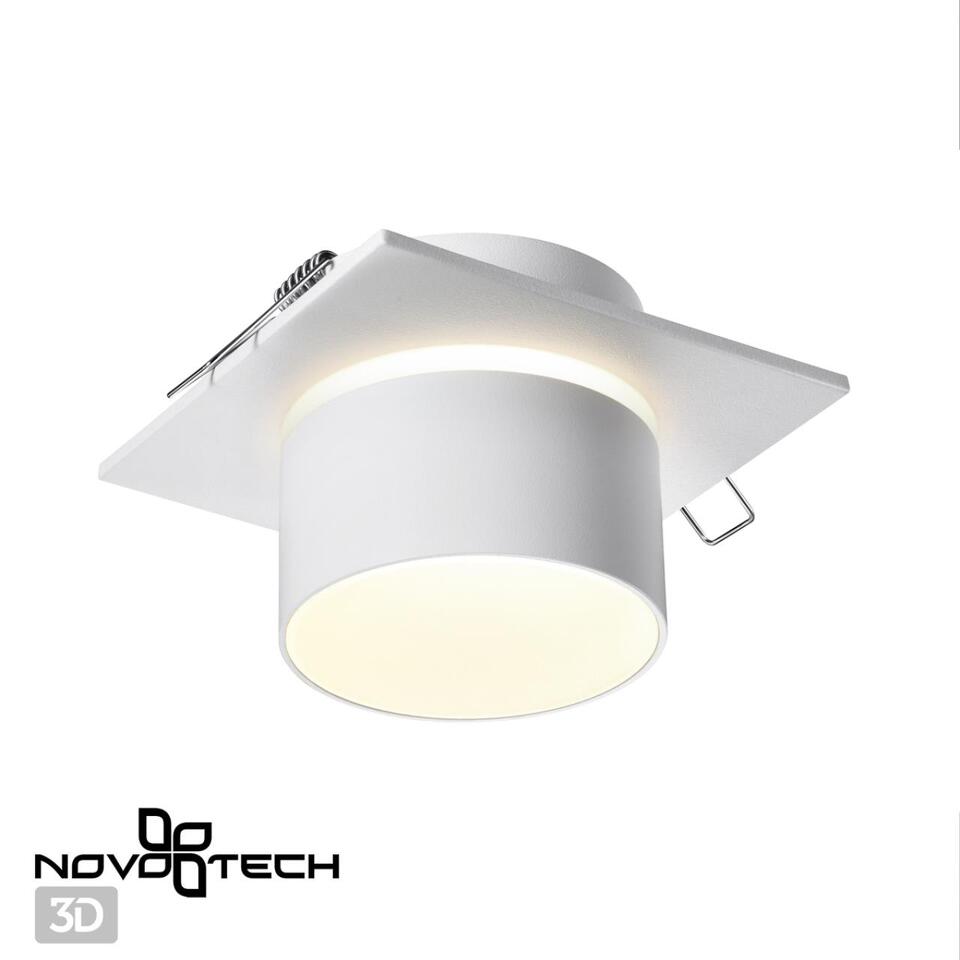 Фото №3  NOVOTECH 370718 SPOT NT21 510 белый Светильник встраиваемый IP20 GU10 9W 235V LIRIO