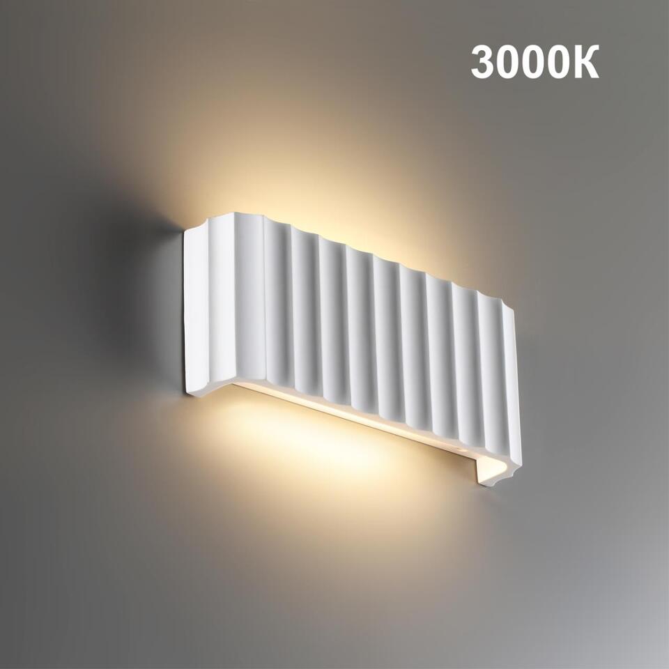Фото №9  NOVOTECH 359401 OVER NT24 608 белый гипс Светильник настенный с переключателем цв.температуры IP20 LED 8W 220V 3000/4000/6000K YESO