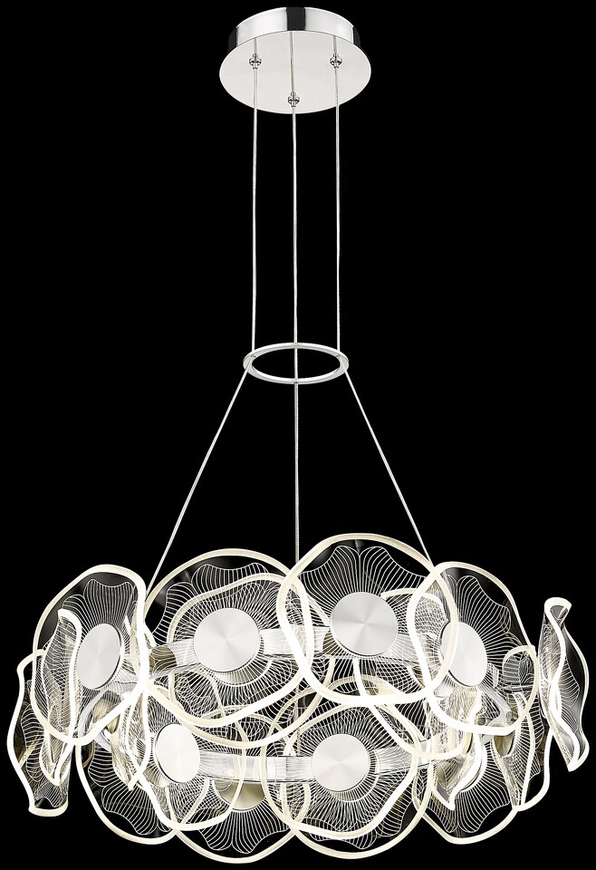 Фото №1  Подвесной светильник WE453.18.103 WERTMARK HELENA светильник подвесной, LED, 2x36W, 2700/4000/6500K