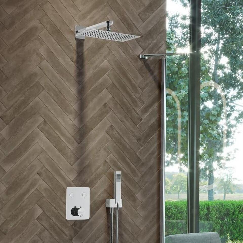 Фото №5  EXCELLENT Термостатическая душевая система скрытого монтажа Krotos AREX.SET.8045CR (хром)