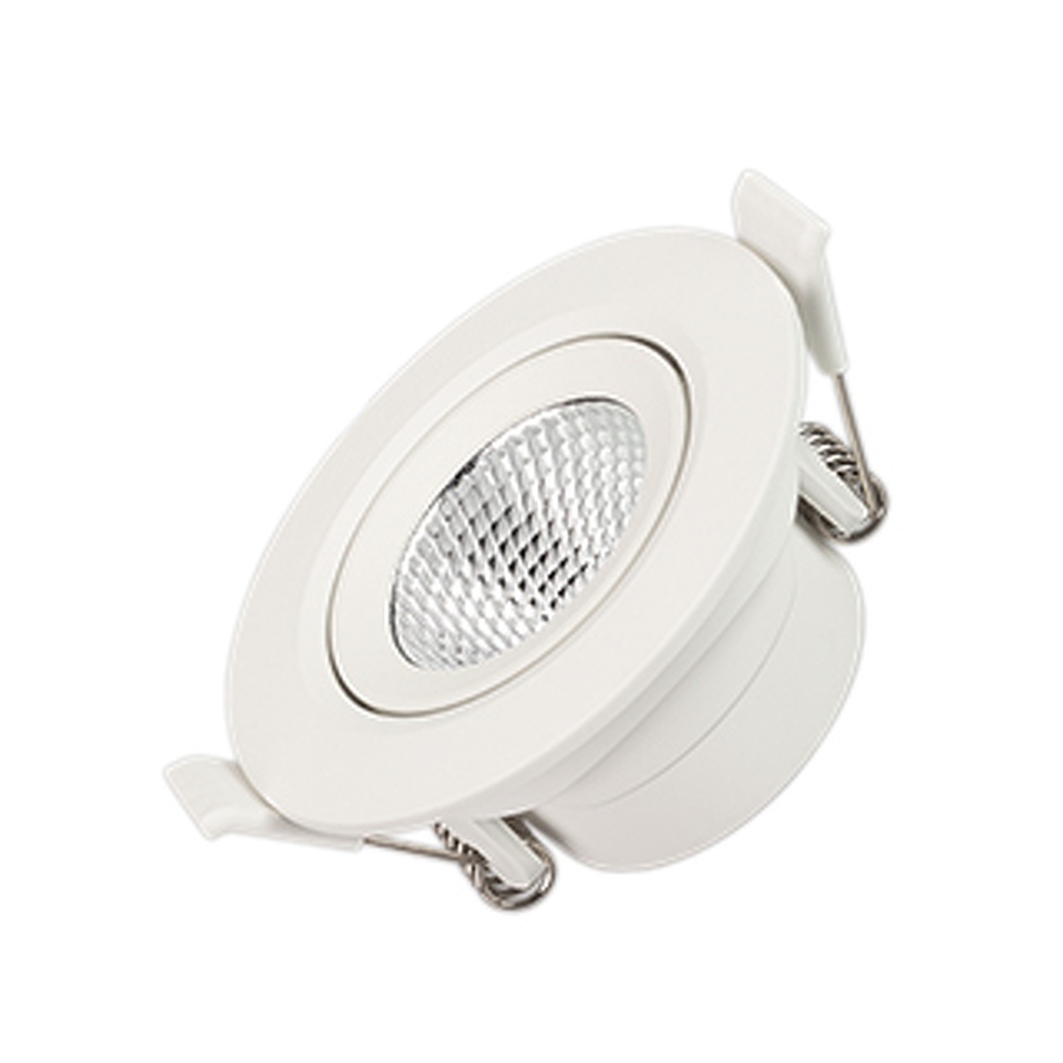Фото №1  Arlight Светильник LTD-POLAR-TURN-R80-5W Day4000 (WH, 36 deg, 230V) ( IP20 Пластик, 3 года)