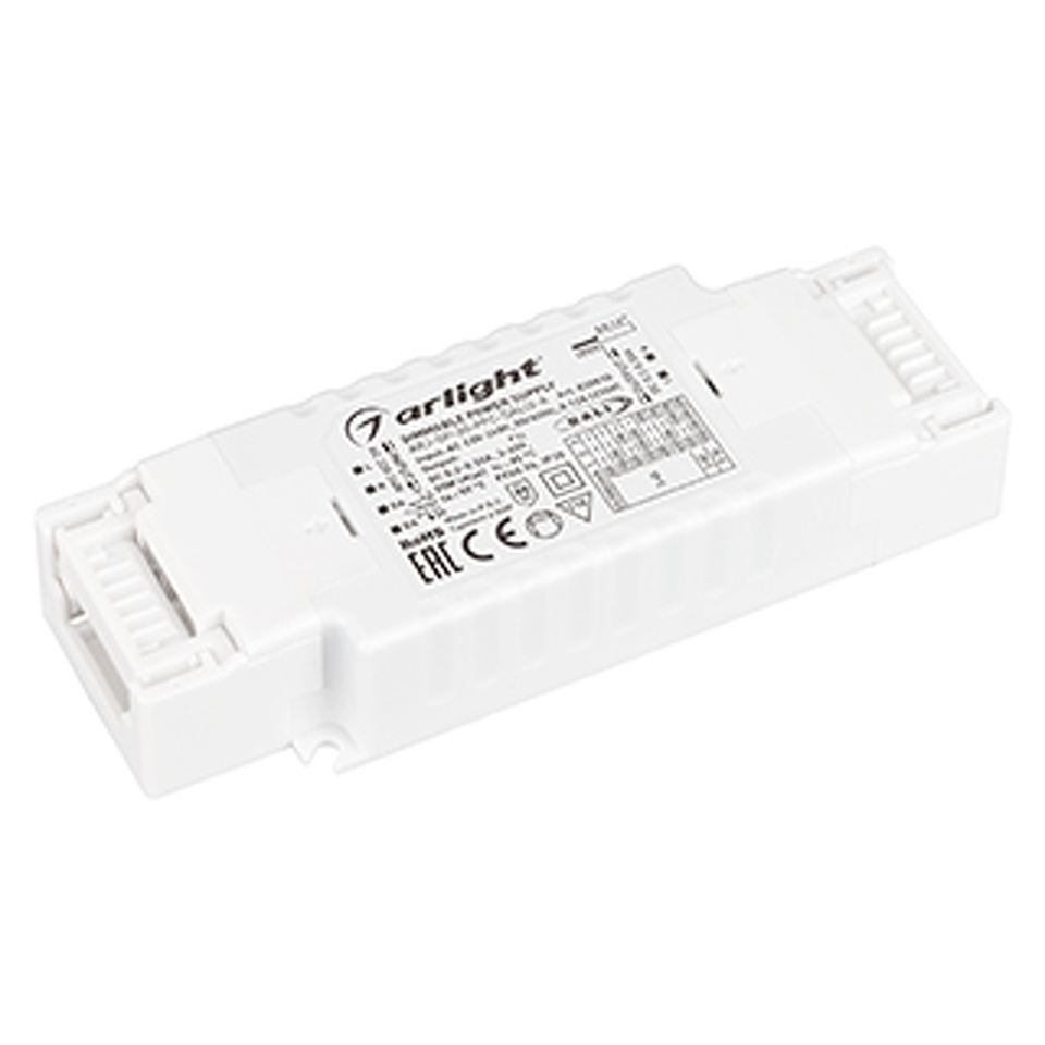 Фото №1  Arlight Блок питания ARJ-SP-20-PFC-DALI2-A (20W, 3-45V, 0.2-0.55 A) ( IP20 Пластик, 5 лет)