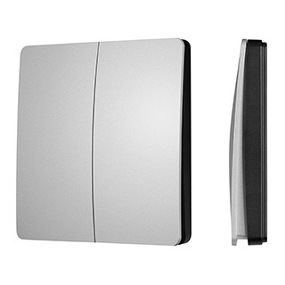 Фото IARL INTELLIGENT ARLIGHT Кнопочная панель KINETIC-801-22-2G-WP-SUF Silver (No battery, IP67, 433Mhz) ( IP67 Пластик, 3 года)