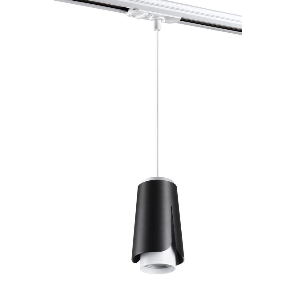 Фото №6  NOVOTECH 370834 PORT NT22 243 черный Светильник трековый однофазный трехжильный, провод 1м IP20 GU10 9W 220V TULIP