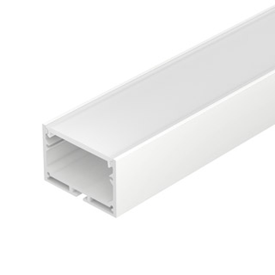Фото №1  Arlight Профиль с экраном SL-LINE-4932-2500 WHITE+OPAL ( Алюминий)