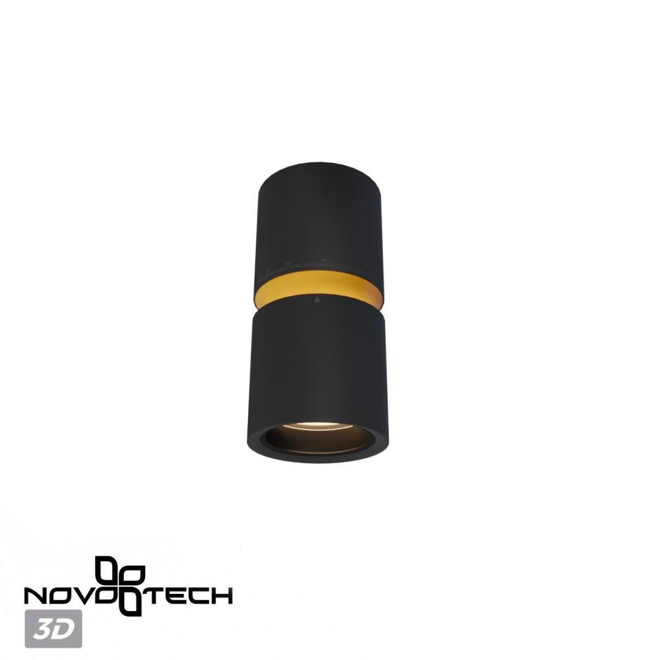 Фото №9  NOVOTECH 359338 OVER NT24 318 черный Светильник накладной светодиодный IP20 LED 10W/3W 3000K 1090Лм 170-265V ARISTO