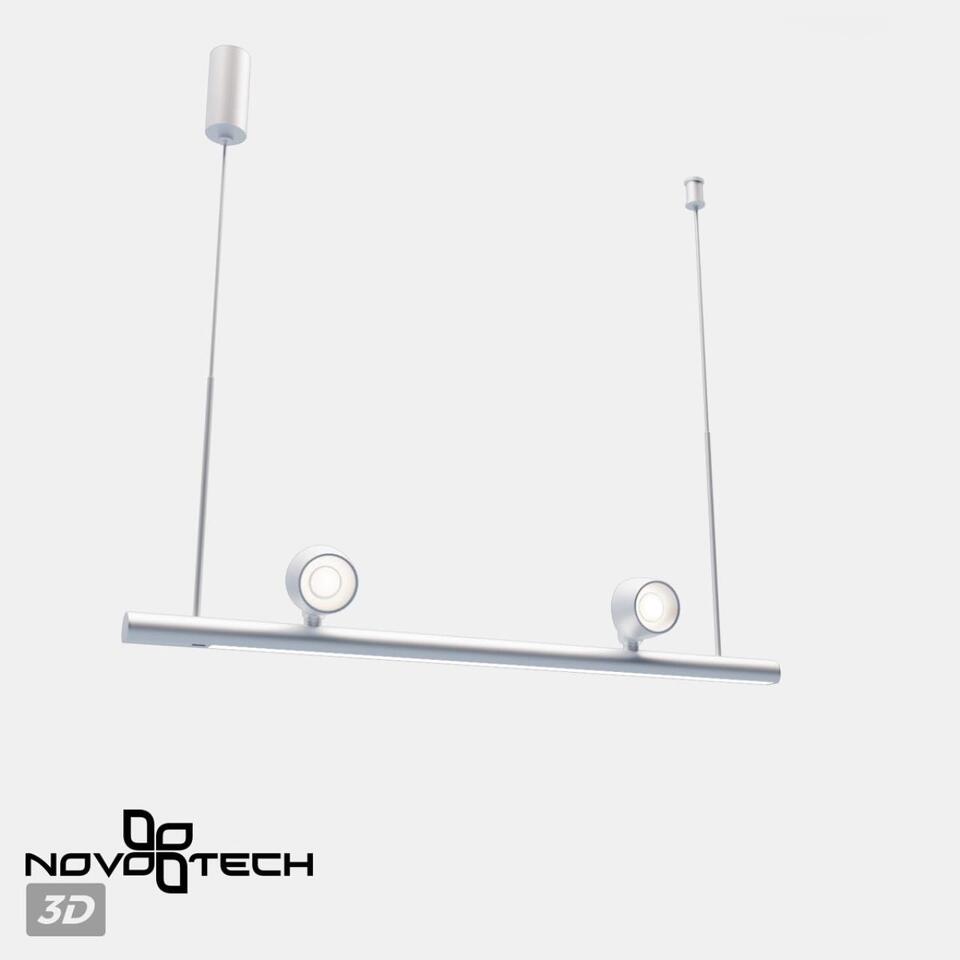 Фото №10  Подвесной светильник NOVOTECH 359308 OVER NT24 288 белый Светильник подвесной диммируемый (сенсер) IP20 LED 14W+14W 4000K 220-240V FERMO