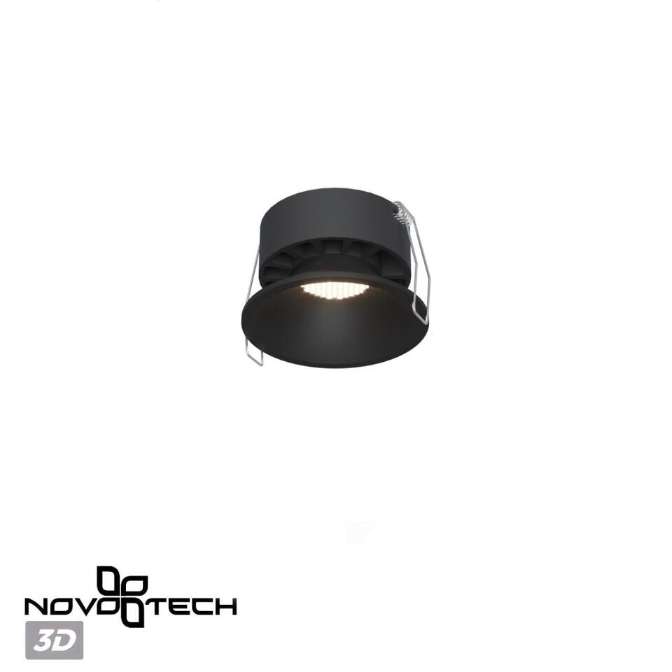 Фото №9  NOVOTECH 359855 WIR NT25 506 черный Светильник встраиваемый с переключателем цв. температуры IP20 LED 18W 220-240V 2700К\3200К\4000К NOVA