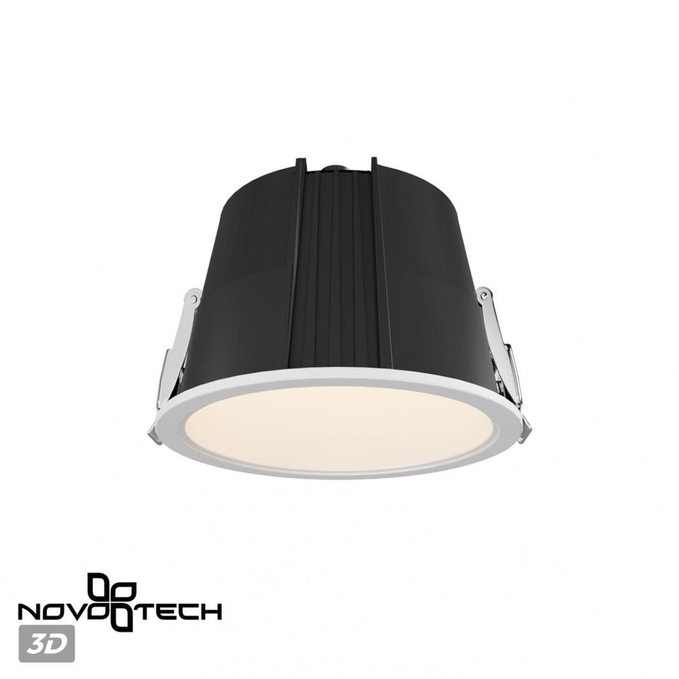 Фото №8  NOVOTECH 359426 SPOT NT24 436 белый Светильник встраиваемый с переключателем цв. температуры IP65 LED 15W 170-265V 3000К\4000К\6000К LANG