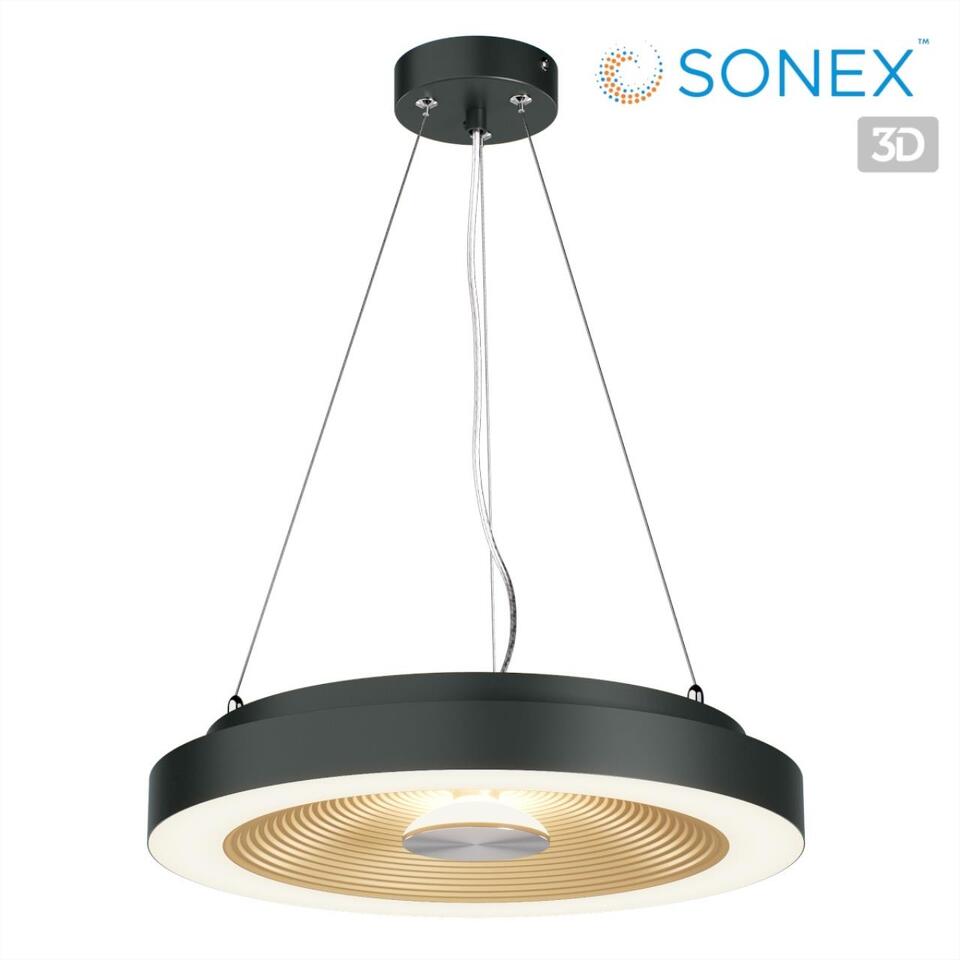 Фото №9  Подвесной светильник SONEX 7753/25L MITRA LED SN 535 Светильник пластик/белый/черный/золотой LED 25Вт 4000K D400 IP54 QUANTUM