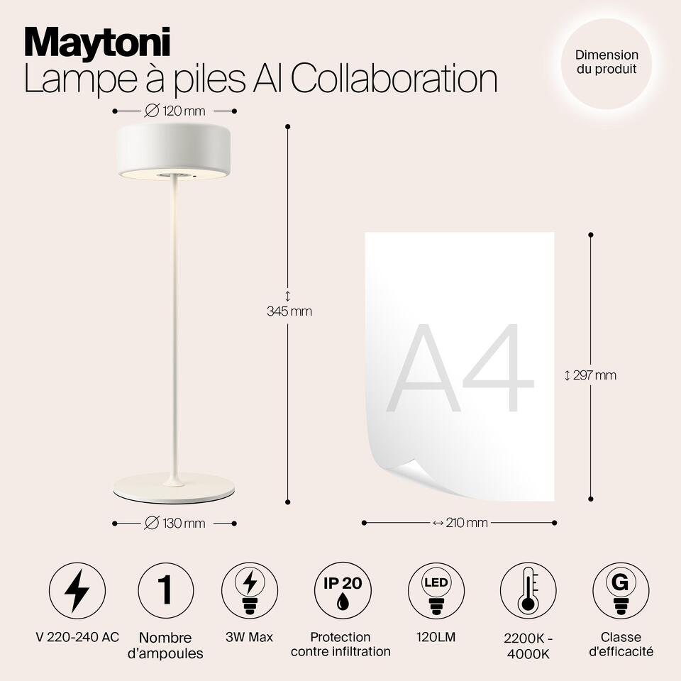 Фото №15  Настольная лампа Аккумуляторный светильник Maytoni MOD229TL-L3W3K2