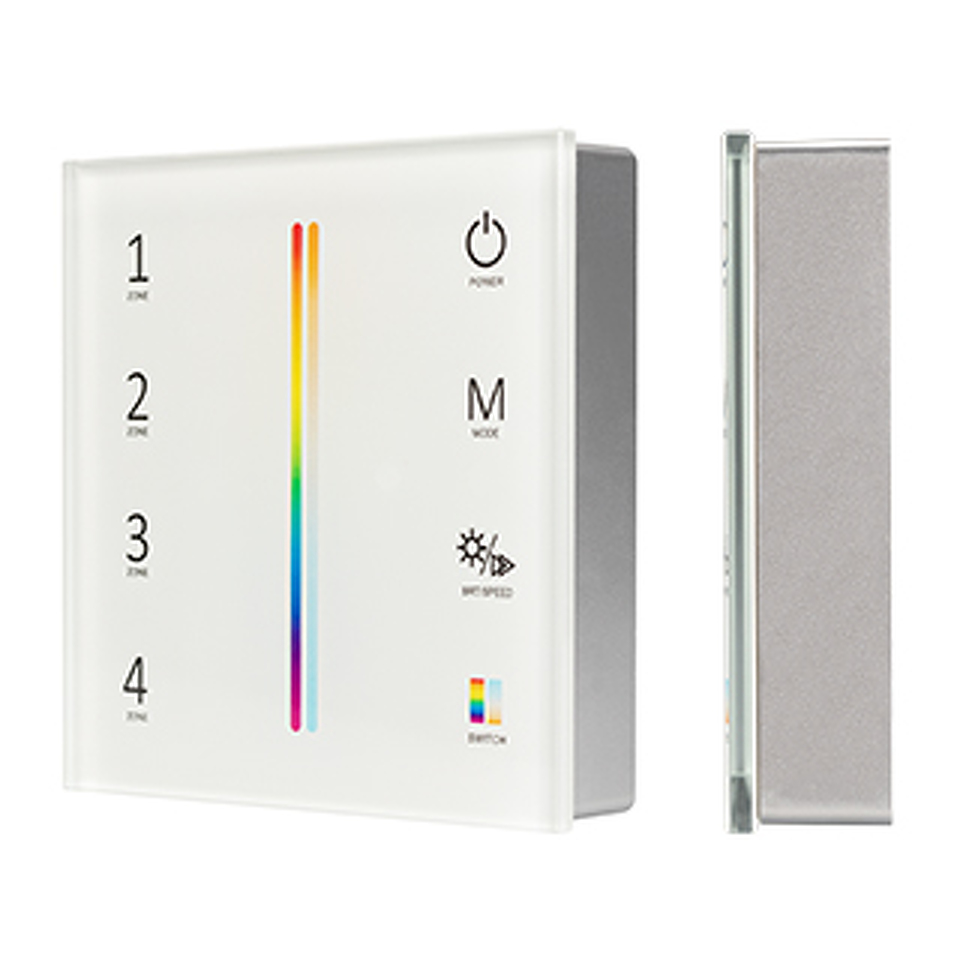 Фото №1  Arlight Панель Sens SMART-P55-MULTI White (3V, 4 зоны, 2.4G) ( IP20 Пластик, 5 лет)