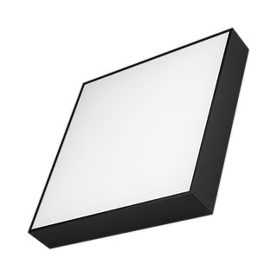 Фото №1  Arlight Светильник IM-QUADRO-EMERGENCY-3H-S400x400-44W Day4000 (BK, 120 deg, 230V) ( IP40 Металл, 2 года)