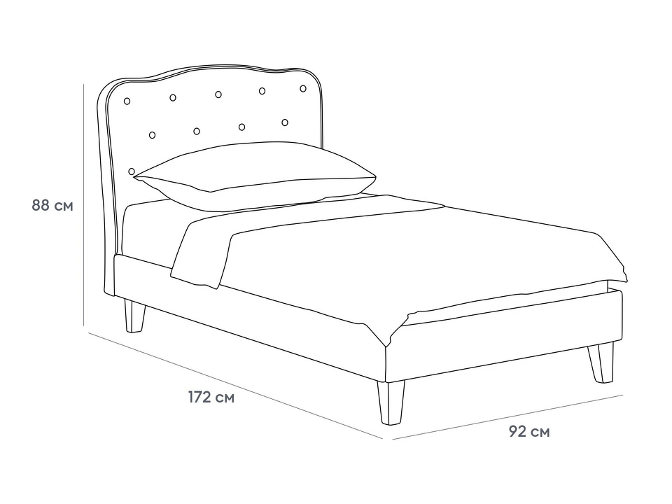 Фото №10  Кровать OGOGOHOME Кровать Candy