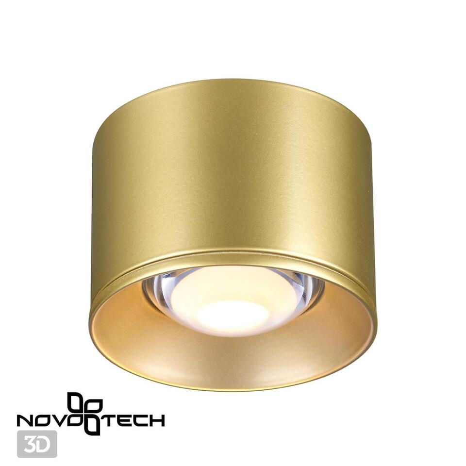 Фото №5  NOVOTECH 358669 OVER NT21 390 золото Светильник накладной светодиодный IP20 LED 4000К 12W 220V PATERA