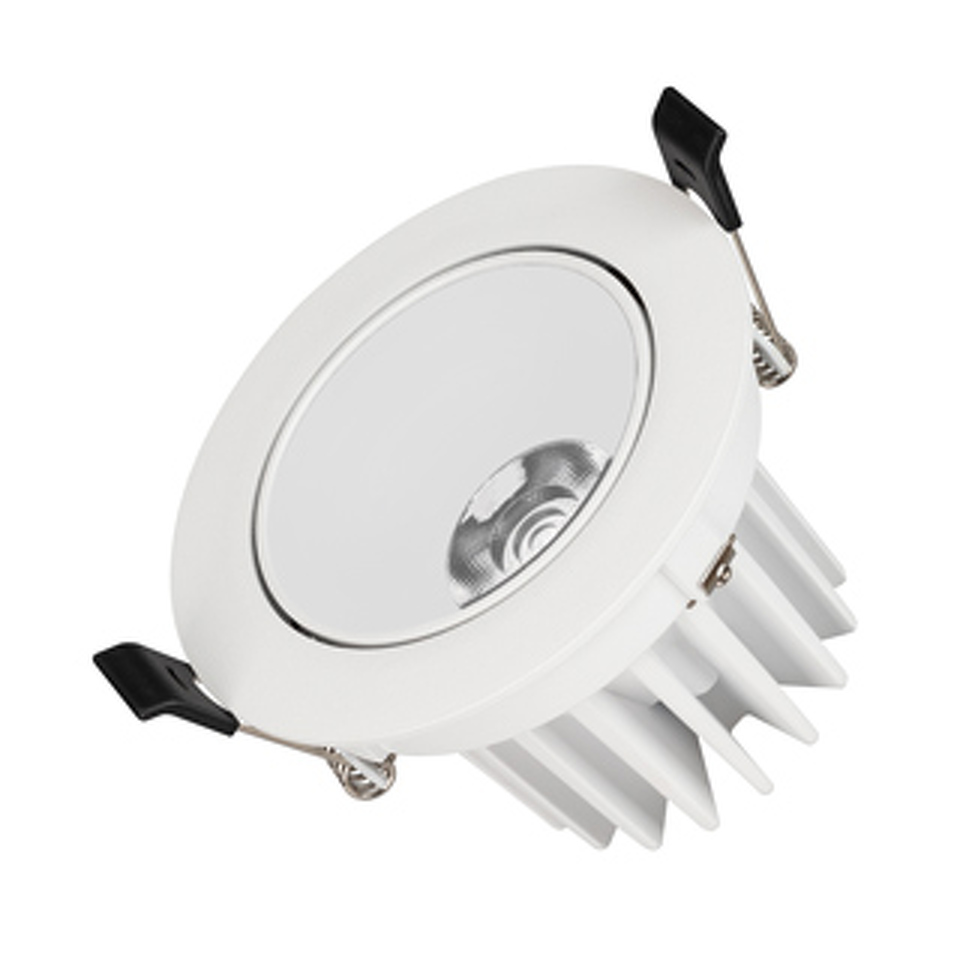 Фото №1  Arlight Светильник MS-FORECAST-BUILT-TURN-R102-12W Warm3000 (WH-WH, 32 deg, 230V) ( IP20 Металл, 5 лет)