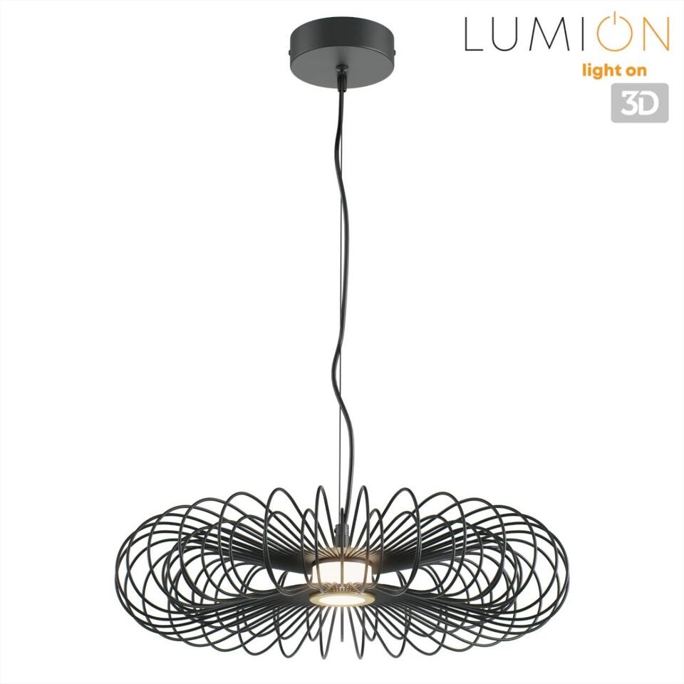 Фото №8  Подвесной светильник LUMION 8301/9L LEDIO LN26 297 черный, металл/акрил Подвес LED 9W 3000K 220V CAMOMILE