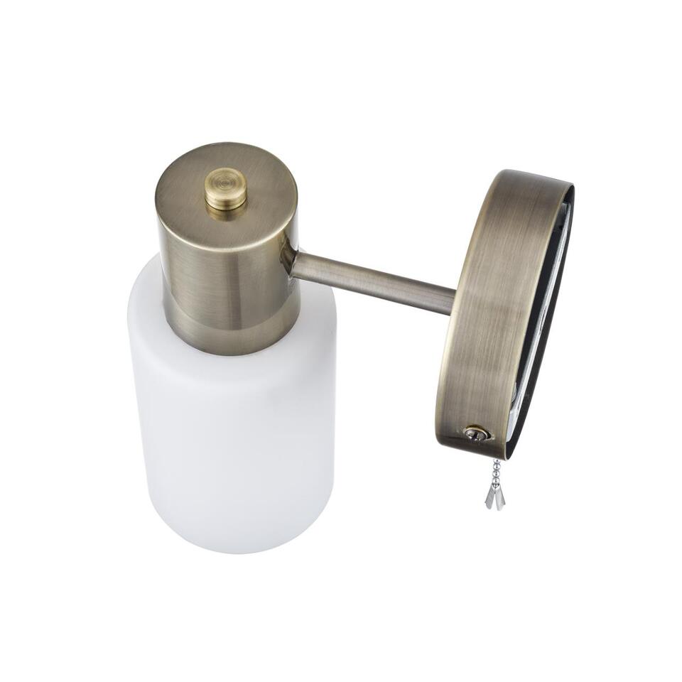 Фото №8  LUMION 8100/1W COMFI LN26 106 бронза/белый металл/стекло Бра Е14 1*40W 220V MAVE