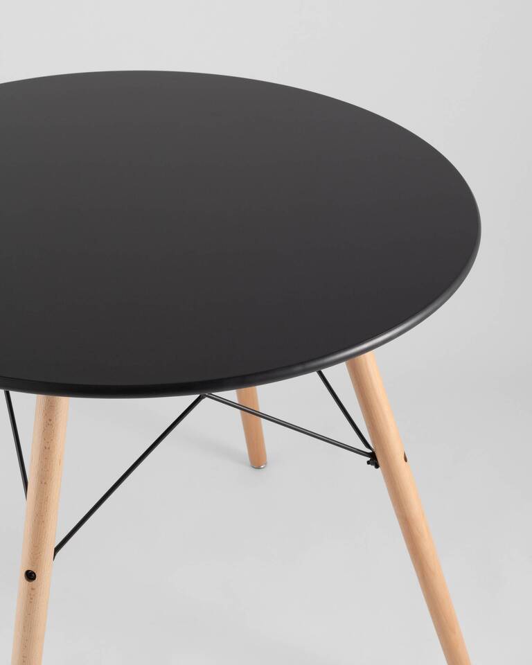 Фото №10  Стол круглый EAMES DSW NEW D=80 черный